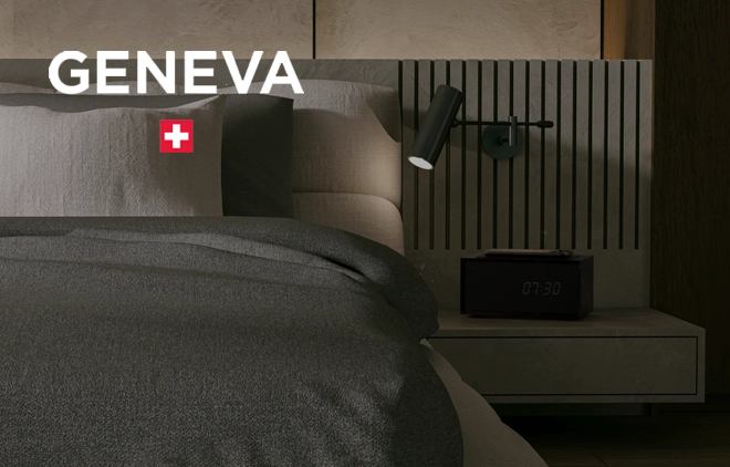 Geneva Lab Wireless Speaker and Alarm Clocks